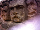 Harfenice – detail hlav